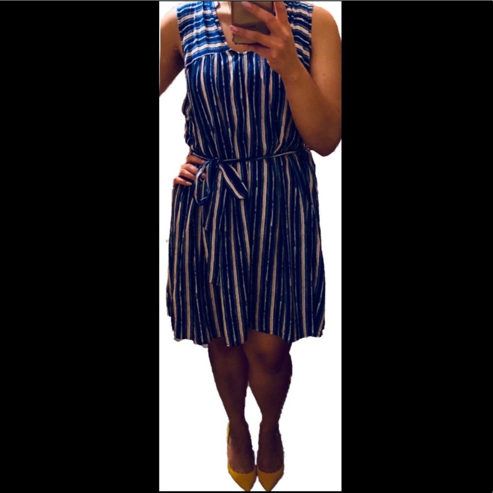 Striped Shift (w/ tie waist)